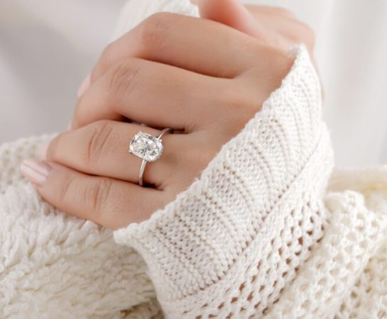 A Person Wearing an Engagement Ring A Person Wearing an Engagement Ring